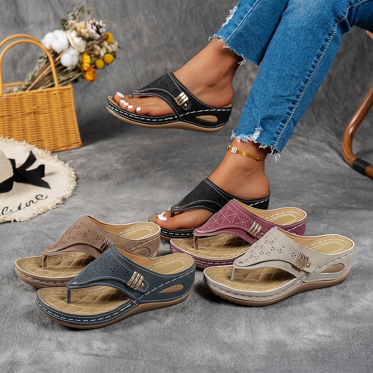 Isla | Comfort Wedge Sandals