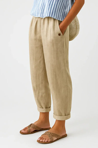 Romina™ Timeless Linen-Cotton Trousers