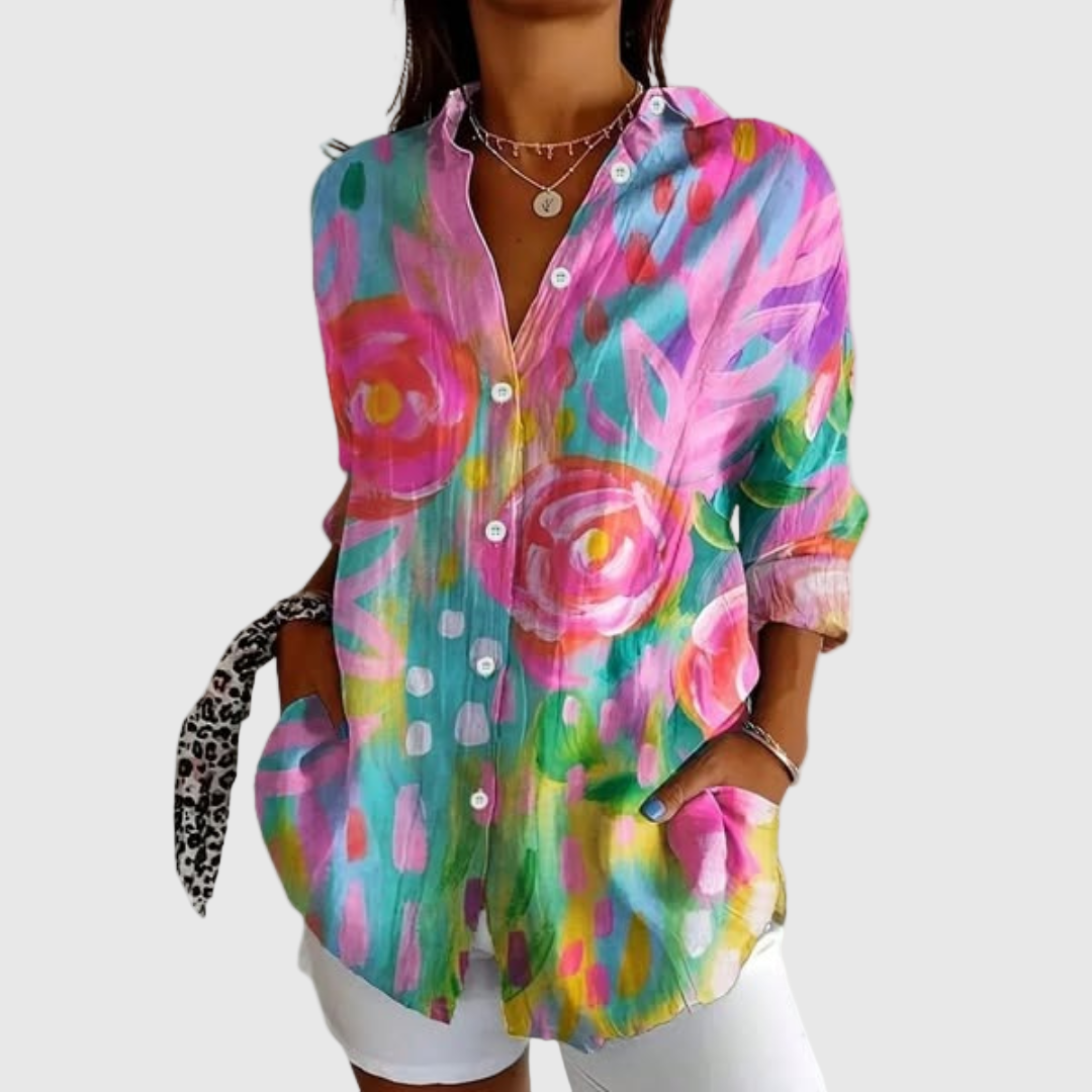 Astrid™  | Colorful Pattern Blouse