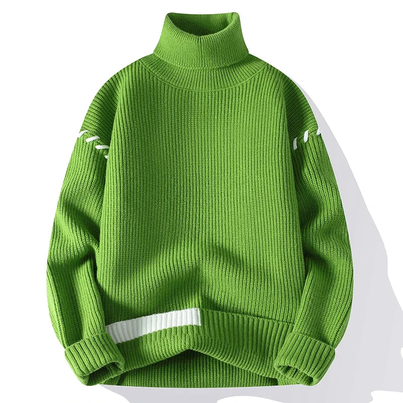 Éloïse™ - Patchwork Turtleneck Pullover