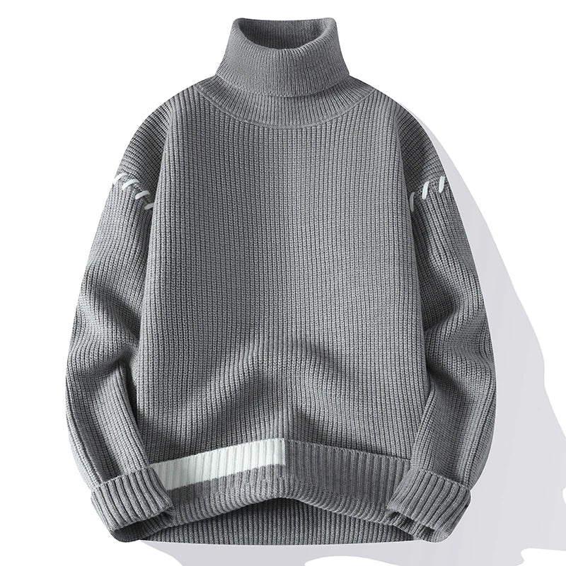 Éloïse™ - Patchwork Turtleneck Pullover