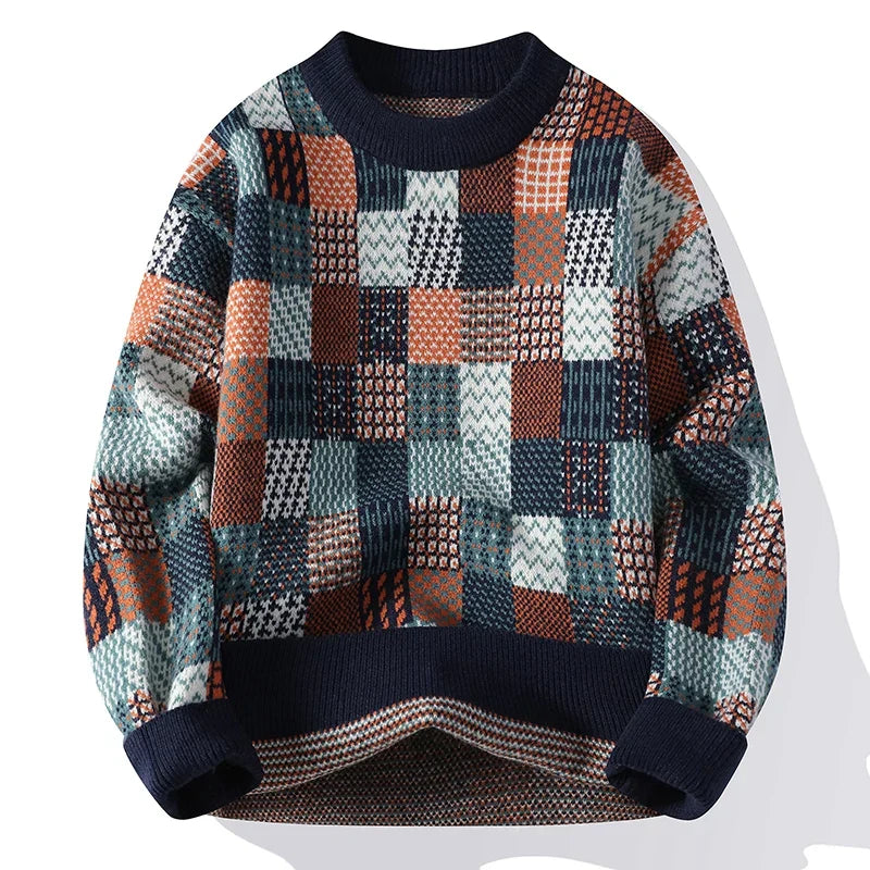 Aurélien™ - Patchwork Cashmere Pullover
