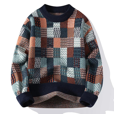 Aurélien™ - Patchwork Cashmere Pullover