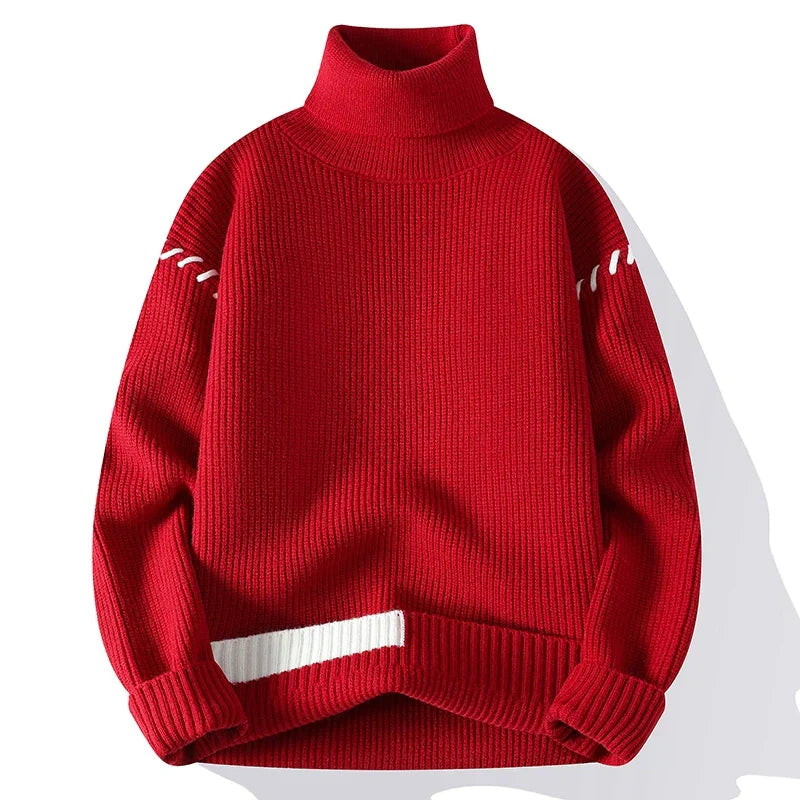 Éloïse™ - Patchwork Turtleneck Pullover