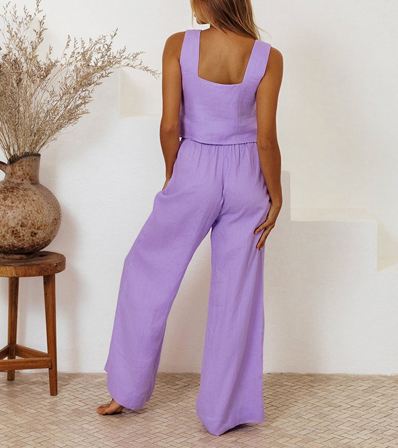 Alicia™ - Minimalist Top and Pants Set