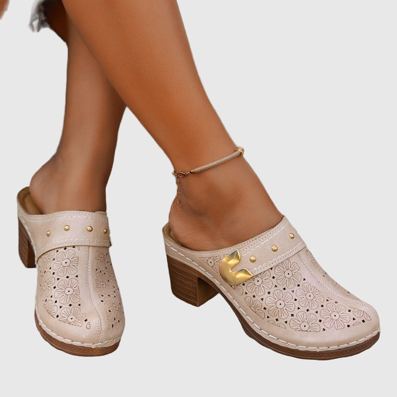 Joana™ - Slip-On Closed Toe Sandals Chunky