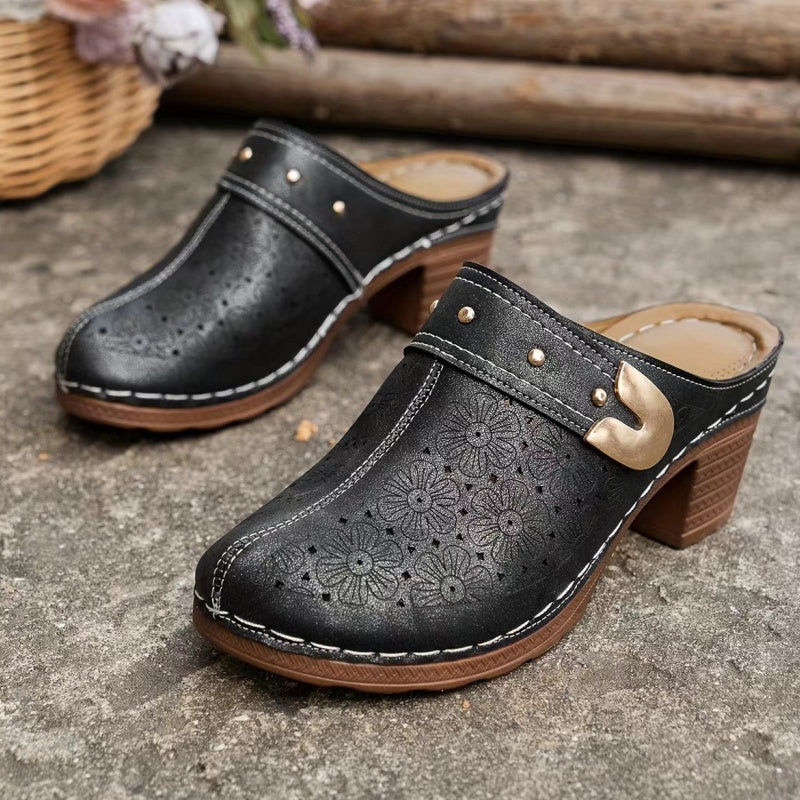 Joana™ - Slip-On Closed Toe Sandals Chunky