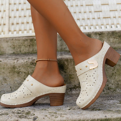 Joana™ - Slip-On Closed Toe Sandals Chunky