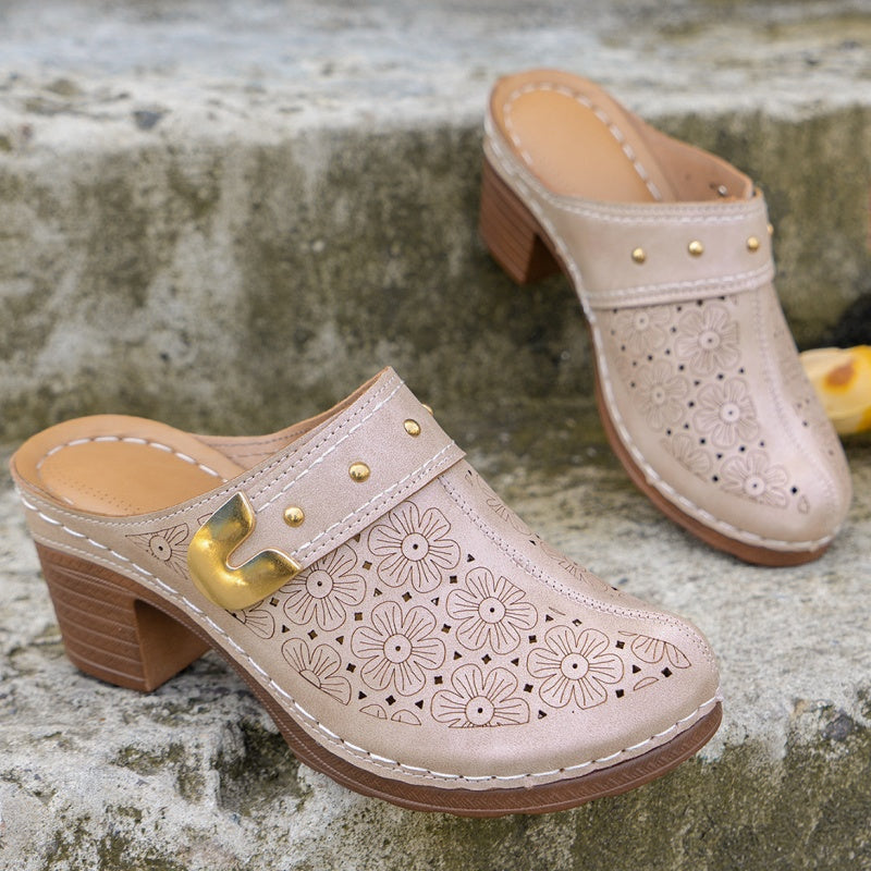 Joana™ - Slip-On Closed Toe Sandals Chunky