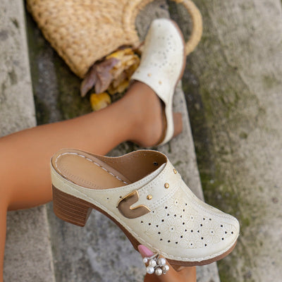 Joana™ - Slip-On Closed Toe Sandals Chunky