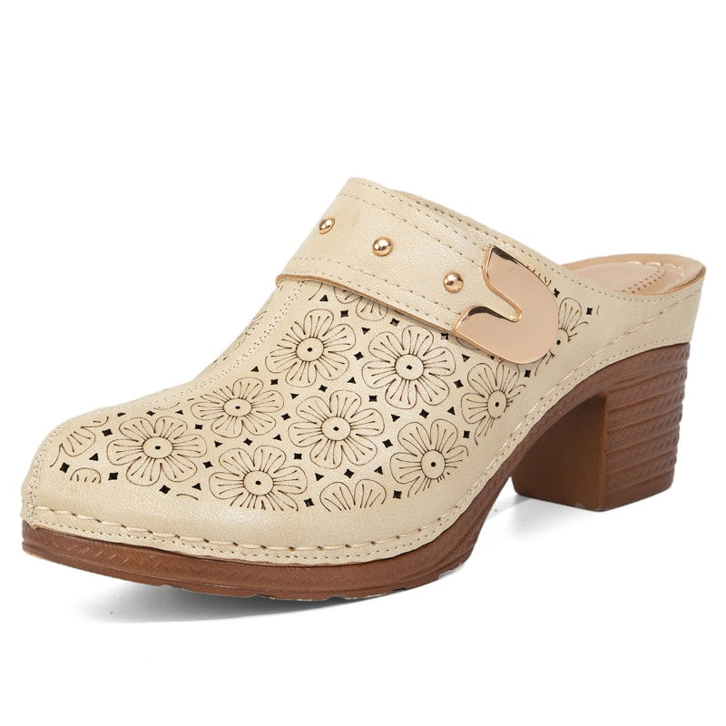 Joana™ - Slip-On Closed Toe Sandals Chunky